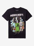 Minecraft Character Group T-Shirt | Trending Graphic Tee For Fans