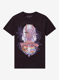 Rainbow Rib Cage Demon Girl By Square Apple Studios T-Shirt | Trending Graphic Tee For Fans