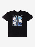 Pochacco Portraits Vintage Foil Print Girls T-Shirt | Trending Graphic Tee For Fans