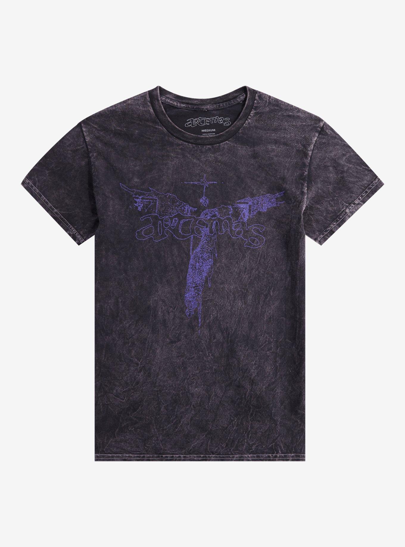 Artemas Purple Angel Mineral Wash T-Shirt | Trending Graphic Tee For Fans