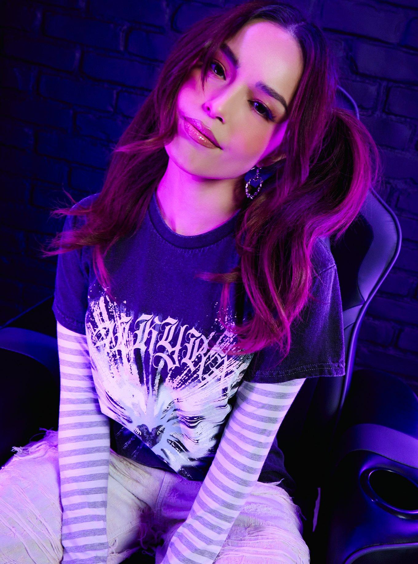 Valkyrae Butterfly Heart Mineral Wash T-Shirt | Trending Graphic Tee For Fans
