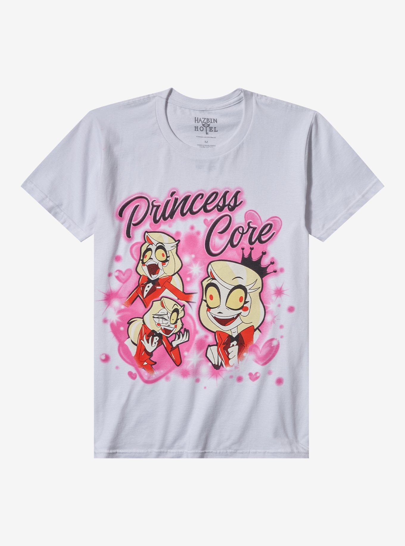 Hazbin Hotel Charlie Princess Core Airbrush T-Shirt | Trending Graphic Tee For Fans