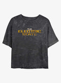 Electric State The Electric State Logo Mineral Wash Girls Crop T-Shirt | Trending Graphic Tee For Fans