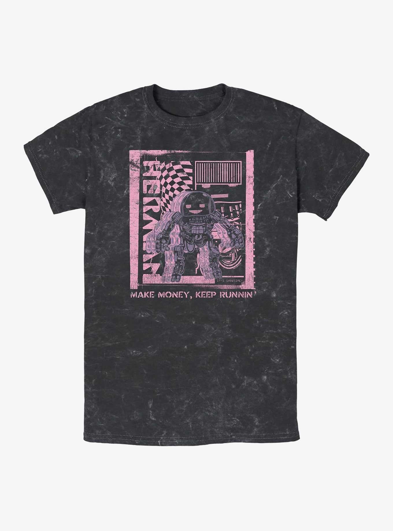 Electric State Make Money Keep Runnin Mineral Wash T-Shirt | Trending Graphic Tee For Fans