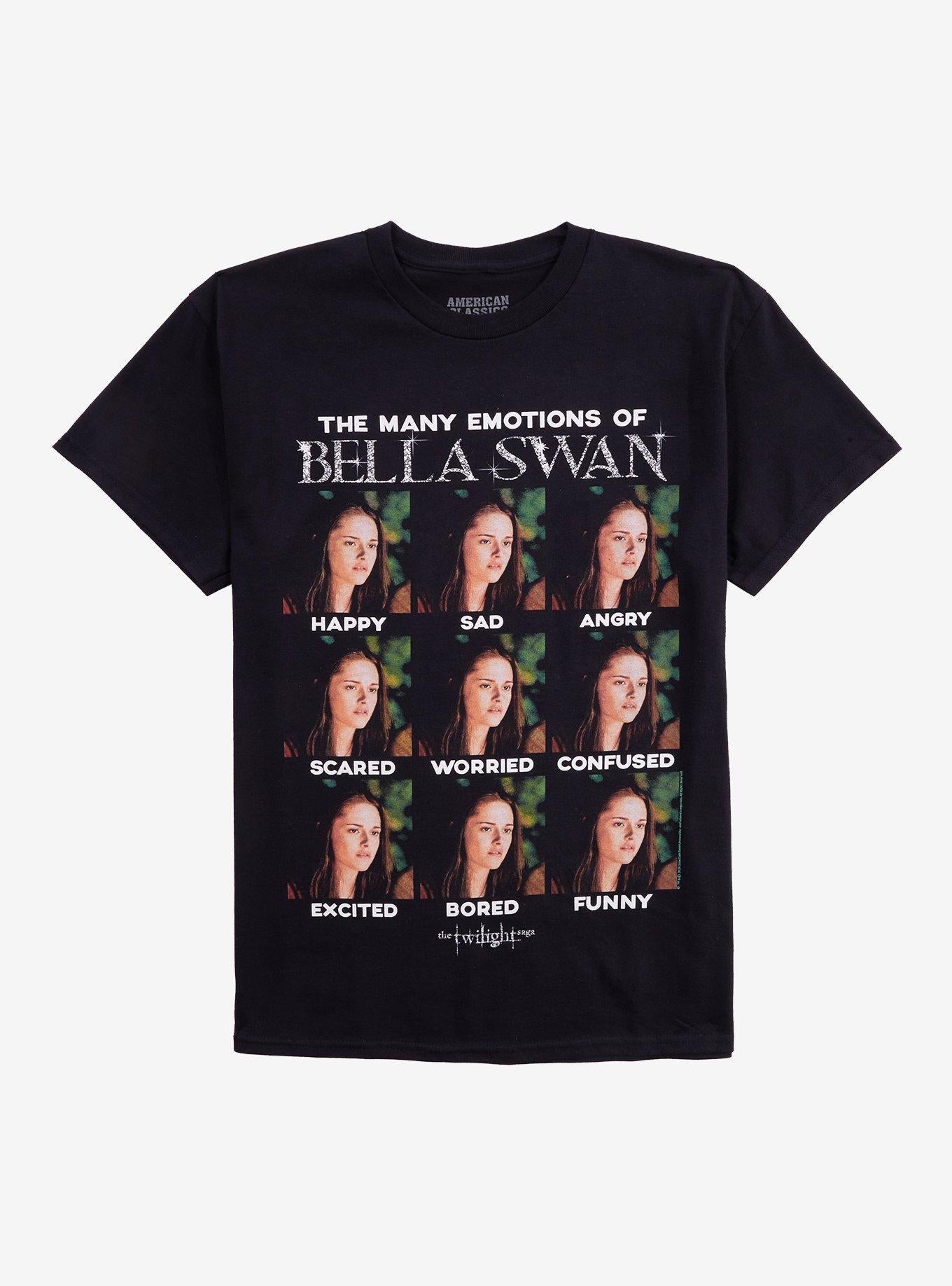 The Twilight Saga Bella Swan Emotions Girls T-Shirt | Trending Graphic Tee For Fans
