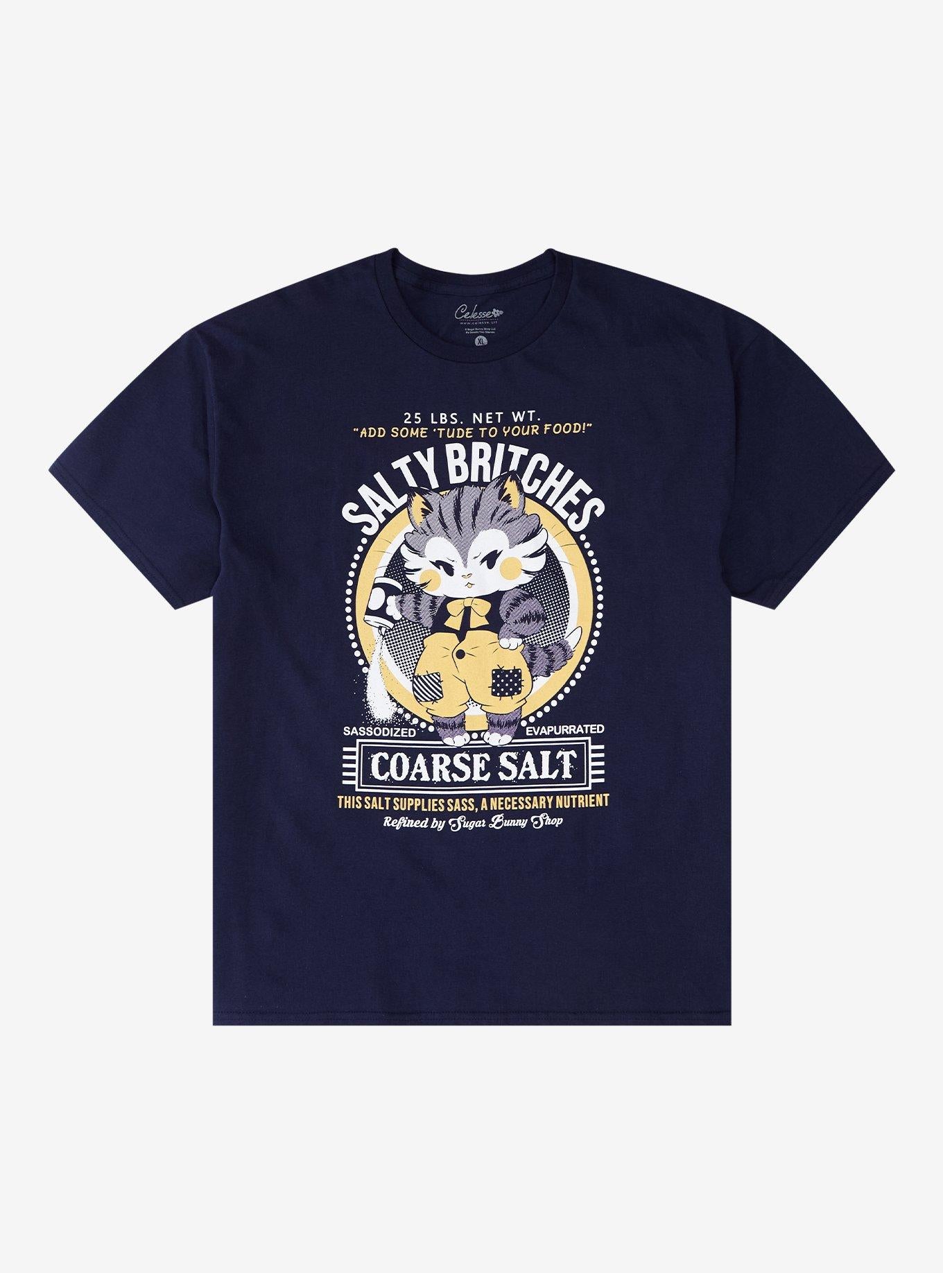 Salty Britches Salt Cat By Lil Celesse T-Shirt | Trending Graphic Tee For Fans