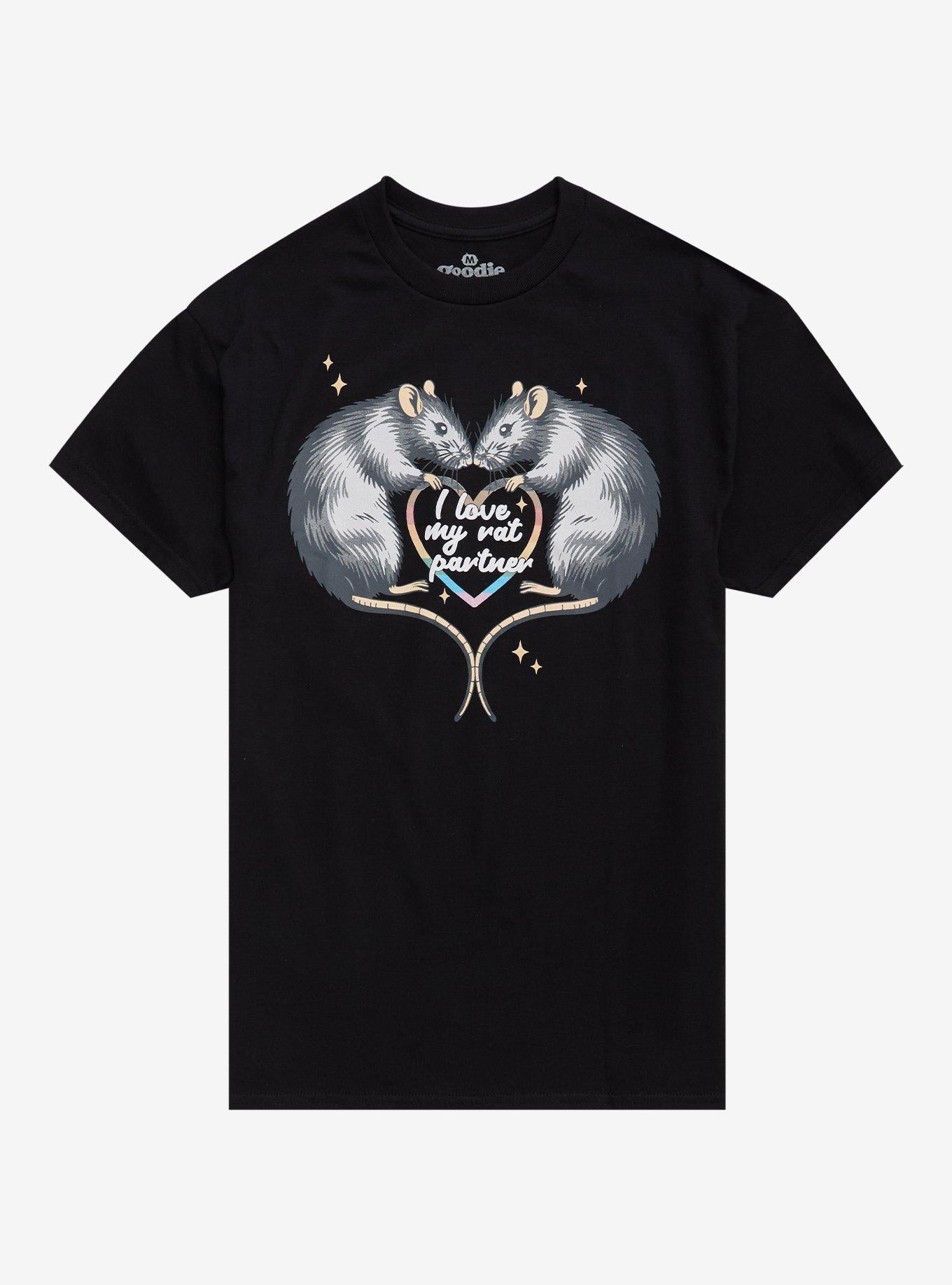 Love My Rat Partner By Goodie Two Sleeves T-Shirt | Trending Graphic Tee For Fans