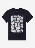 White Cat Collage By Kucing Meow T-Shirt | Trending Graphic Tee For Fans