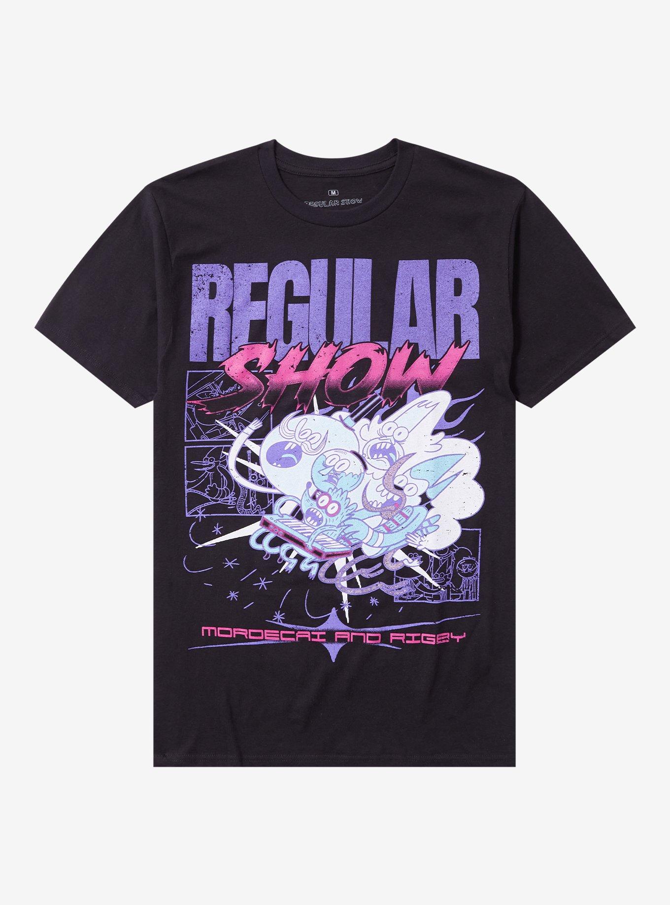 Regular Show Shocked Group T-Shirt | Trending Graphic Tee For Fans
