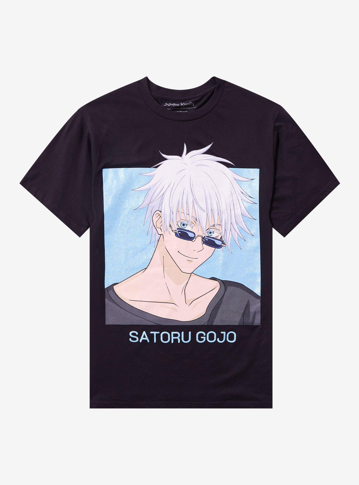 Jujutsu Kaisen Gojo Glitter Portrait T-Shirt | Trending Graphic Tee For Fans