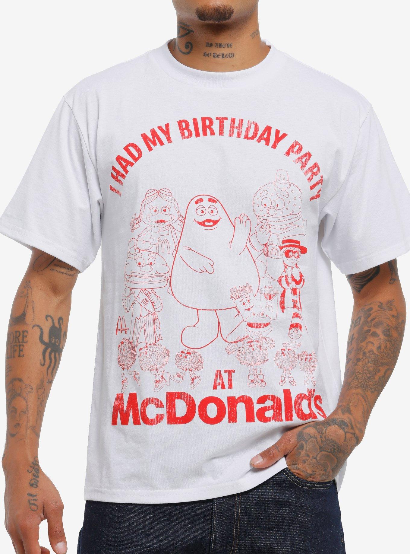 McDonald's Birthday Party T-Shirt | Trending Graphic Tee For Fans