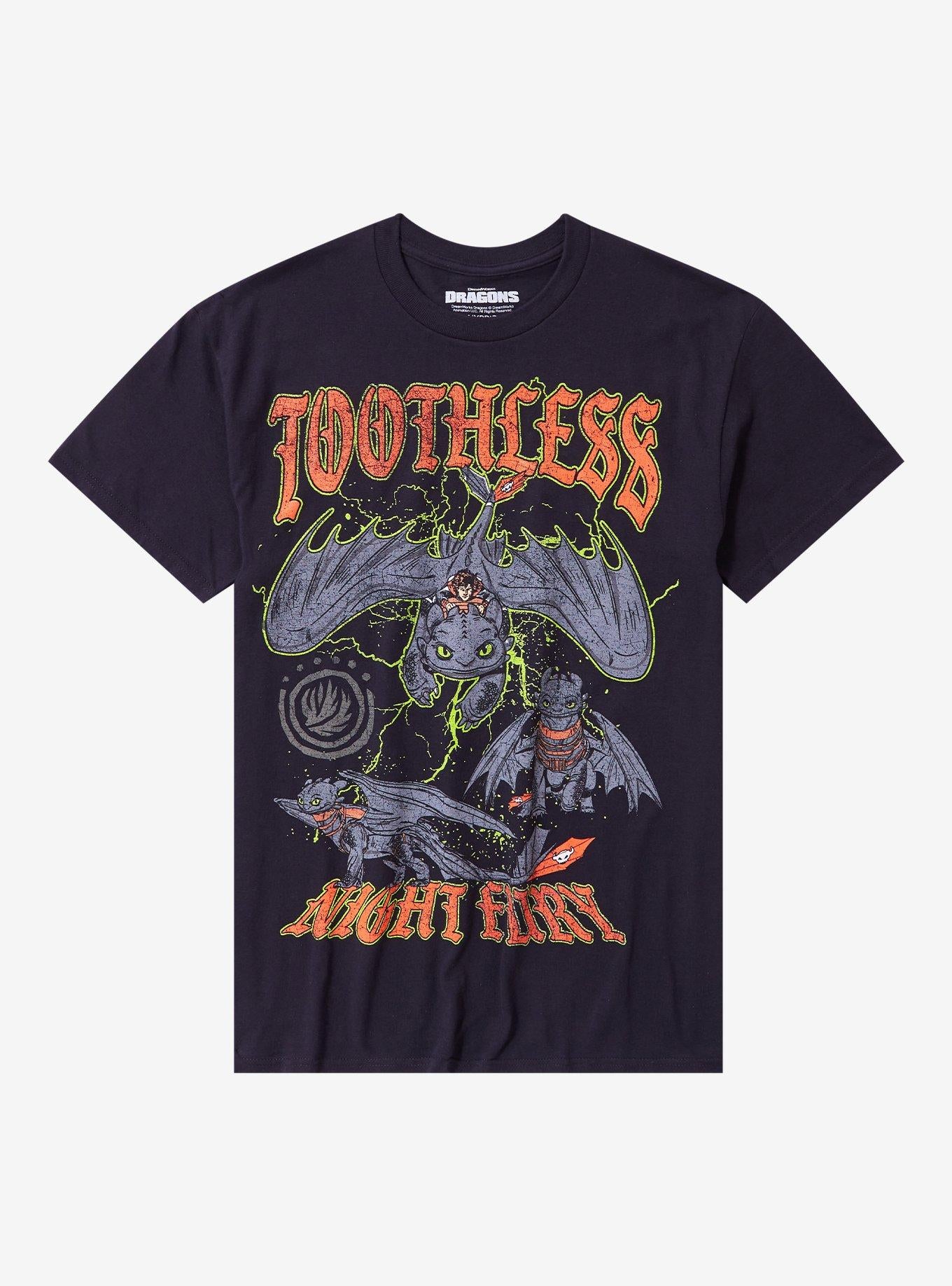 How To Train Your Dragon Night Fury Collage Vintage T-Shirt | Trending Graphic Tee For Fans