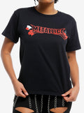 Metallica Demons Logo Shrunken Fit Girls T-Shirt | Trending Graphic Tee For Fans