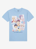 Sanrio Boys Group Collage Girls T-Shirt | Trending Graphic Tee For Fans