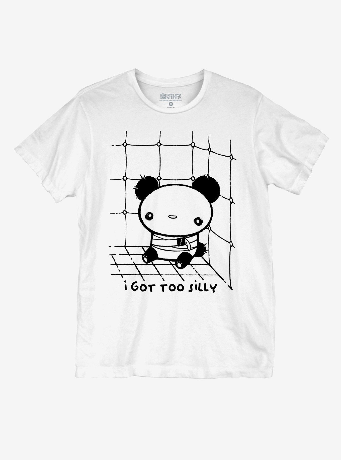 Panda Got Too Silly Girls By Square Apple Studios T-Shirt | Trending Graphic Tee For Fans