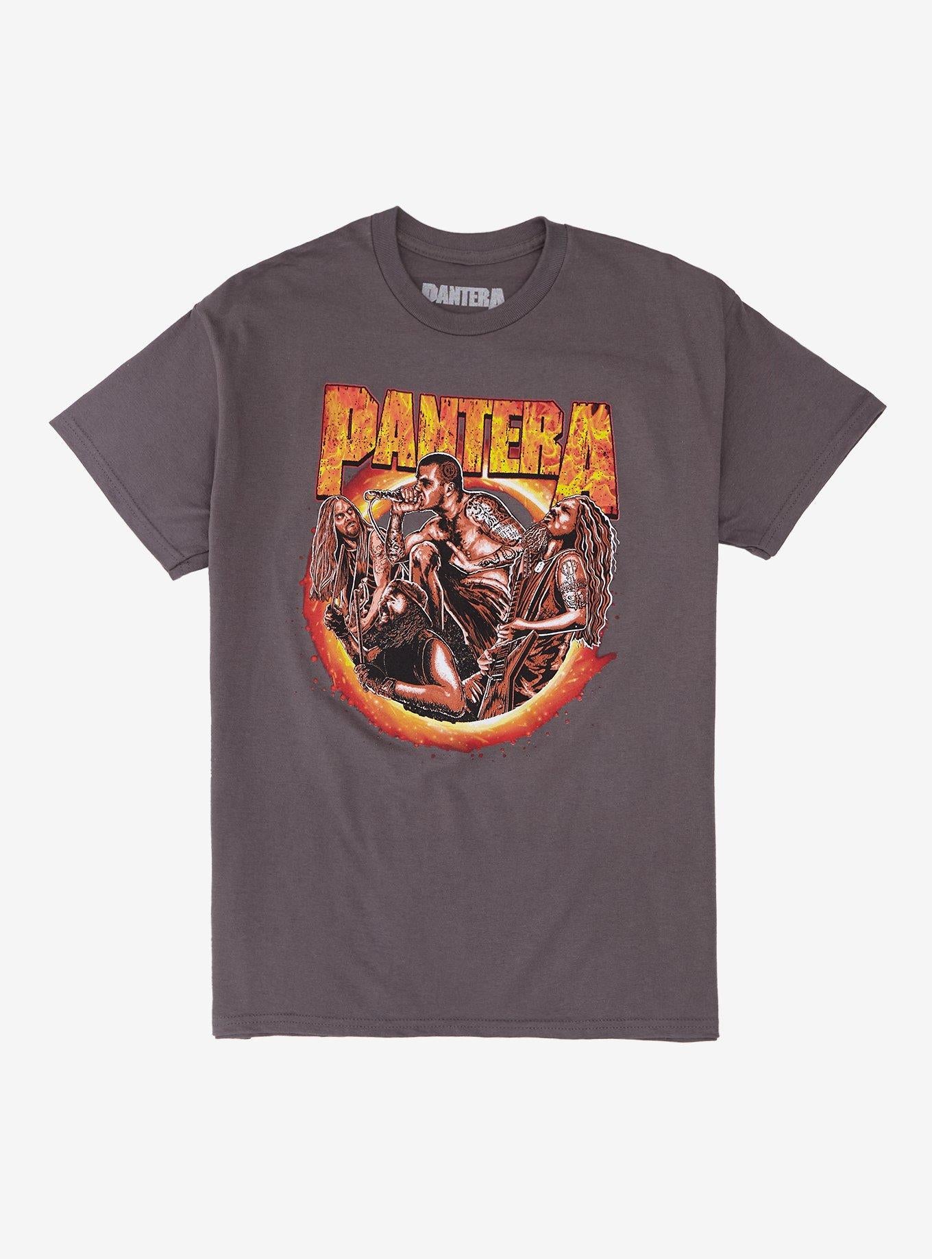 Pantera Band Portrait Flames T-Shirt | Trending Graphic Tee For Fans