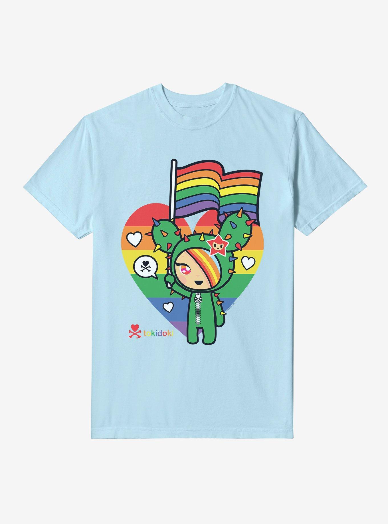 Tokidoki Pride Flag Garment Dye T-Shirt | Trending Graphic Tee For Fans