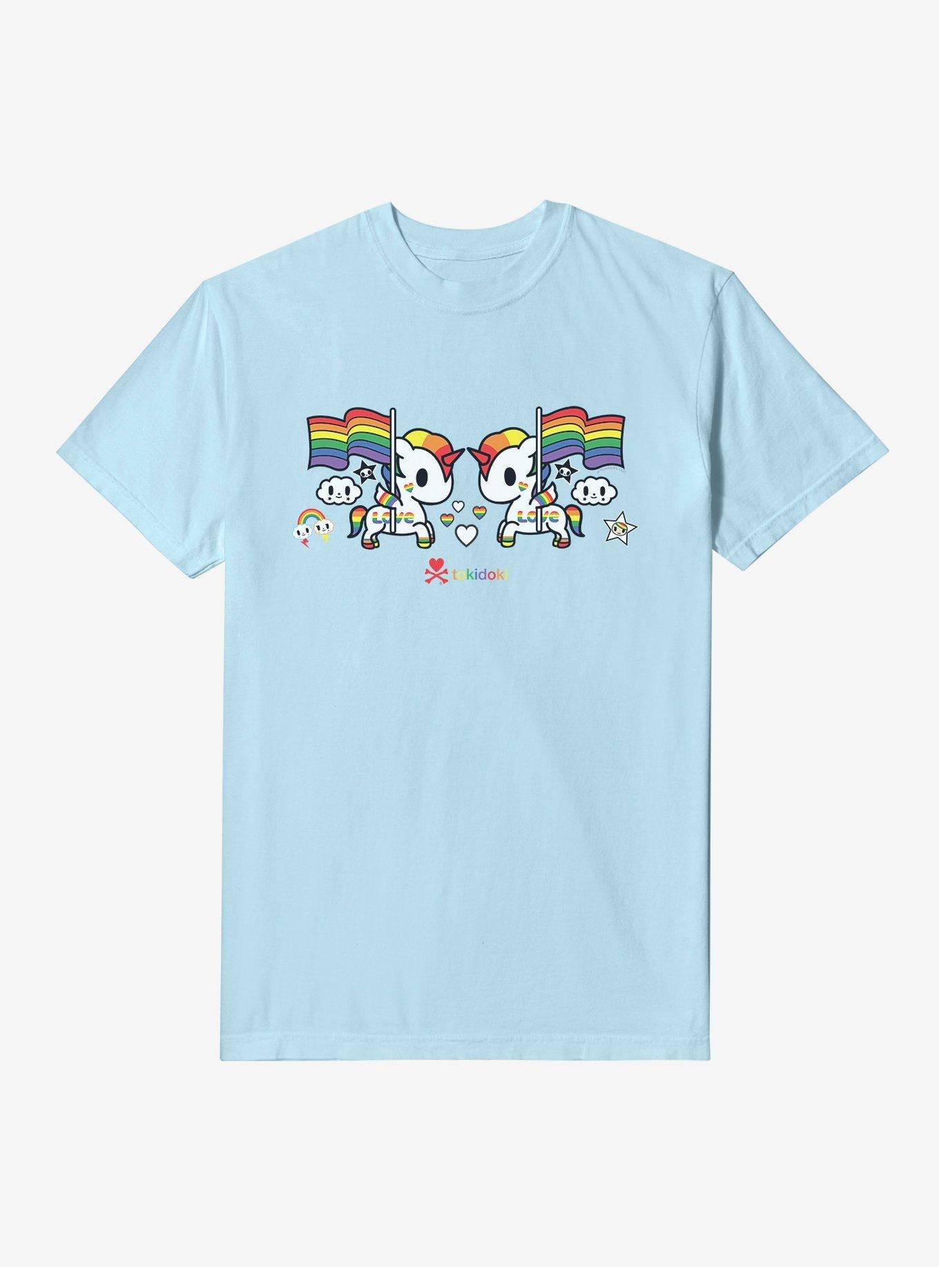 Tokidoki Unicorno Pride Icons Garment Dye T-Shirt | Trending Graphic Tee For Fans