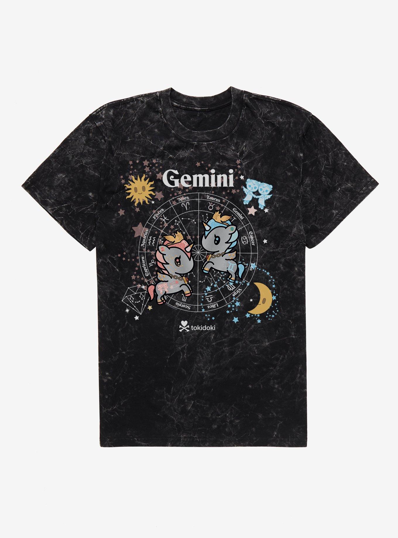 Tokidoki Unicorno Gemini Mineral Wash T-Shirt | Trending Graphic Tee For Fans