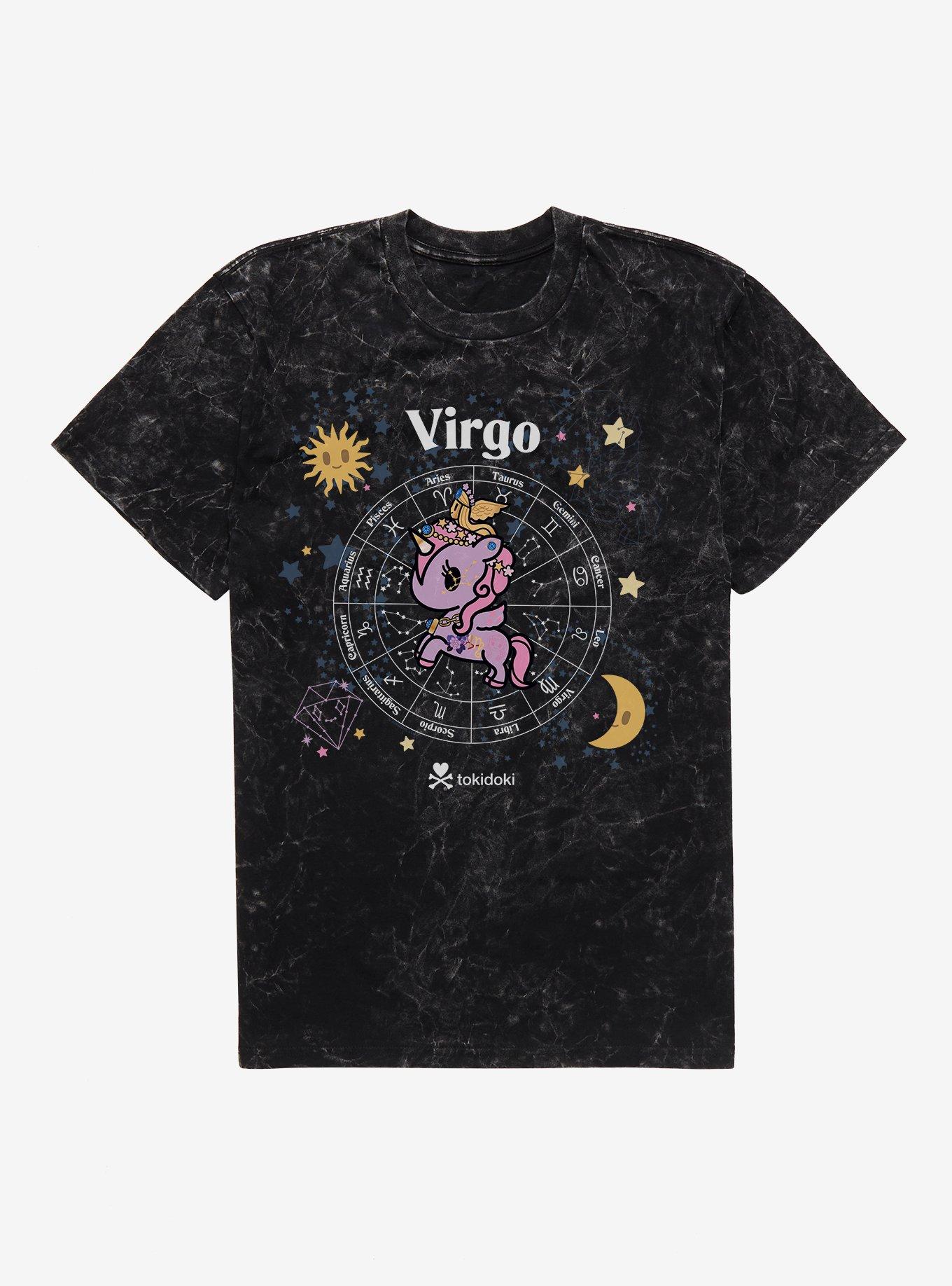 Tokidoki Unicorno Virgo Mineral Wash T-Shirt | Trending Graphic Tee For Fans