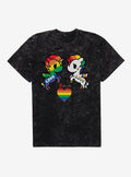 Tokidoki Unicorno Pride Love Mineral Wash T-Shirt | Trending Graphic Tee For Fans