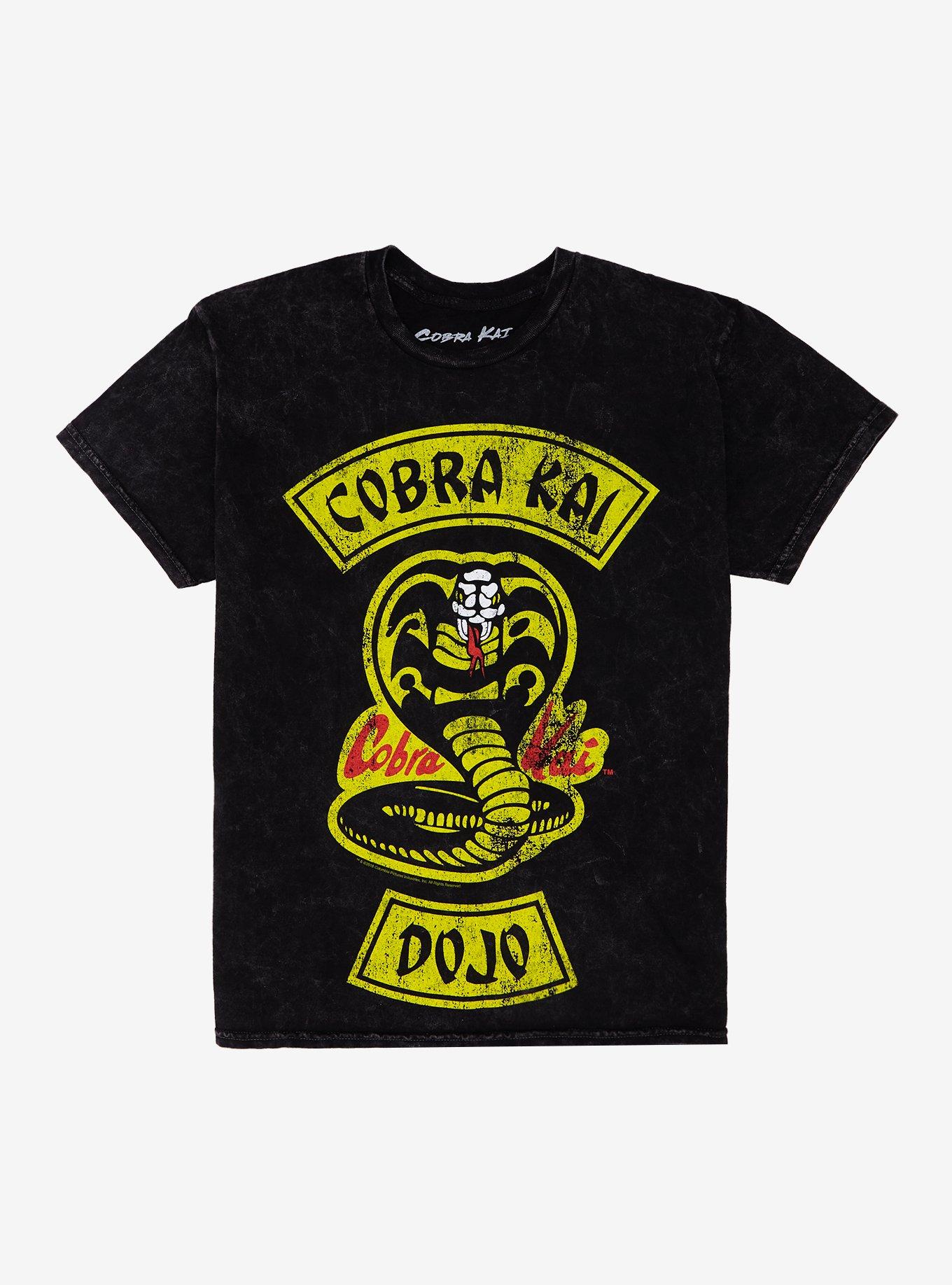 Cobra Kai Logo Mineral Wash T-Shirt | Trending Graphic Tee For Fans