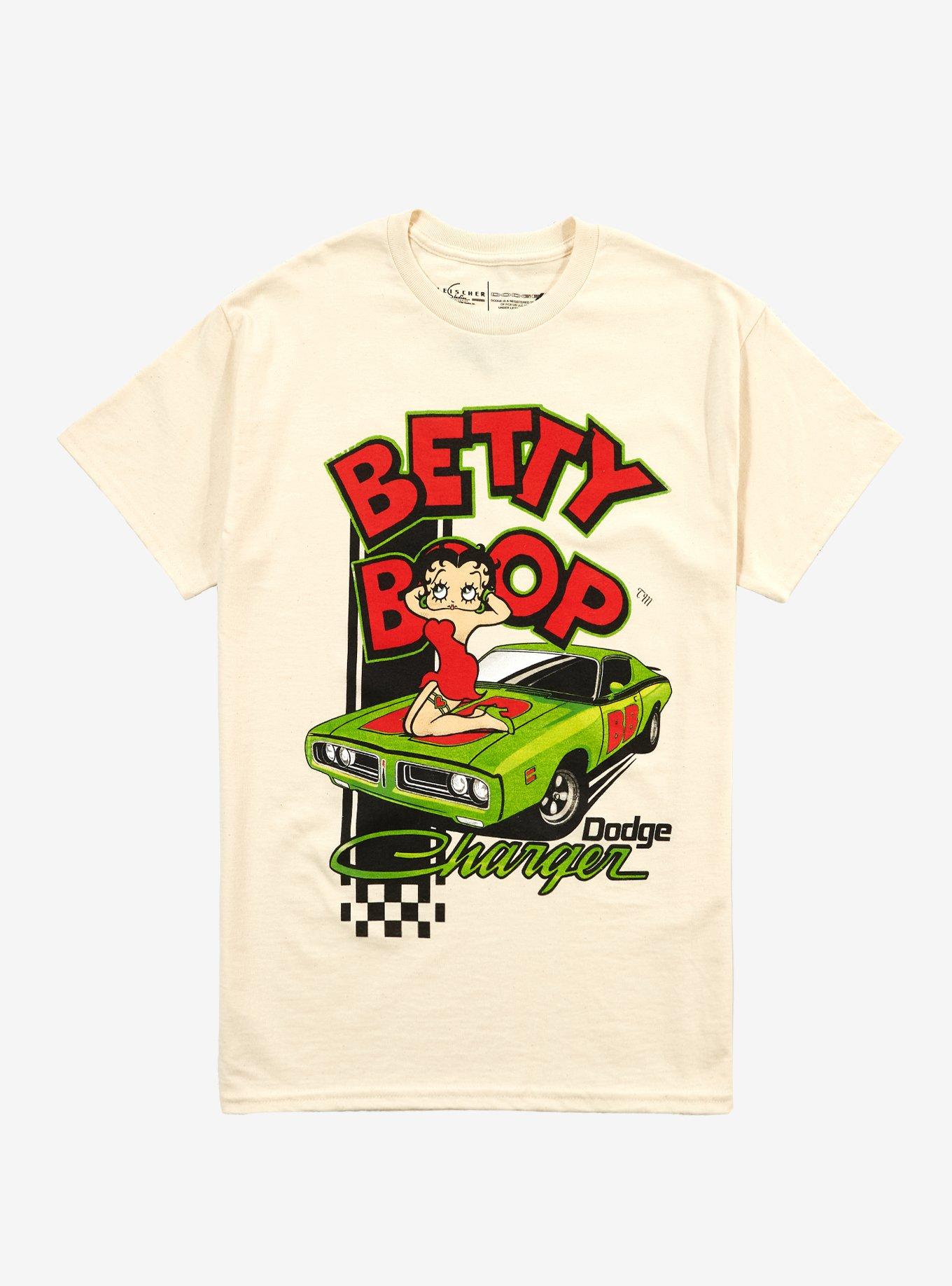 Betty Boop X Dodge Charger T-Shirt | Trending Graphic Tee For Fans