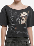 Twilight Jumbo Print Off-Shoulder Girls T-Shirt | Trending Graphic Tee For Fans