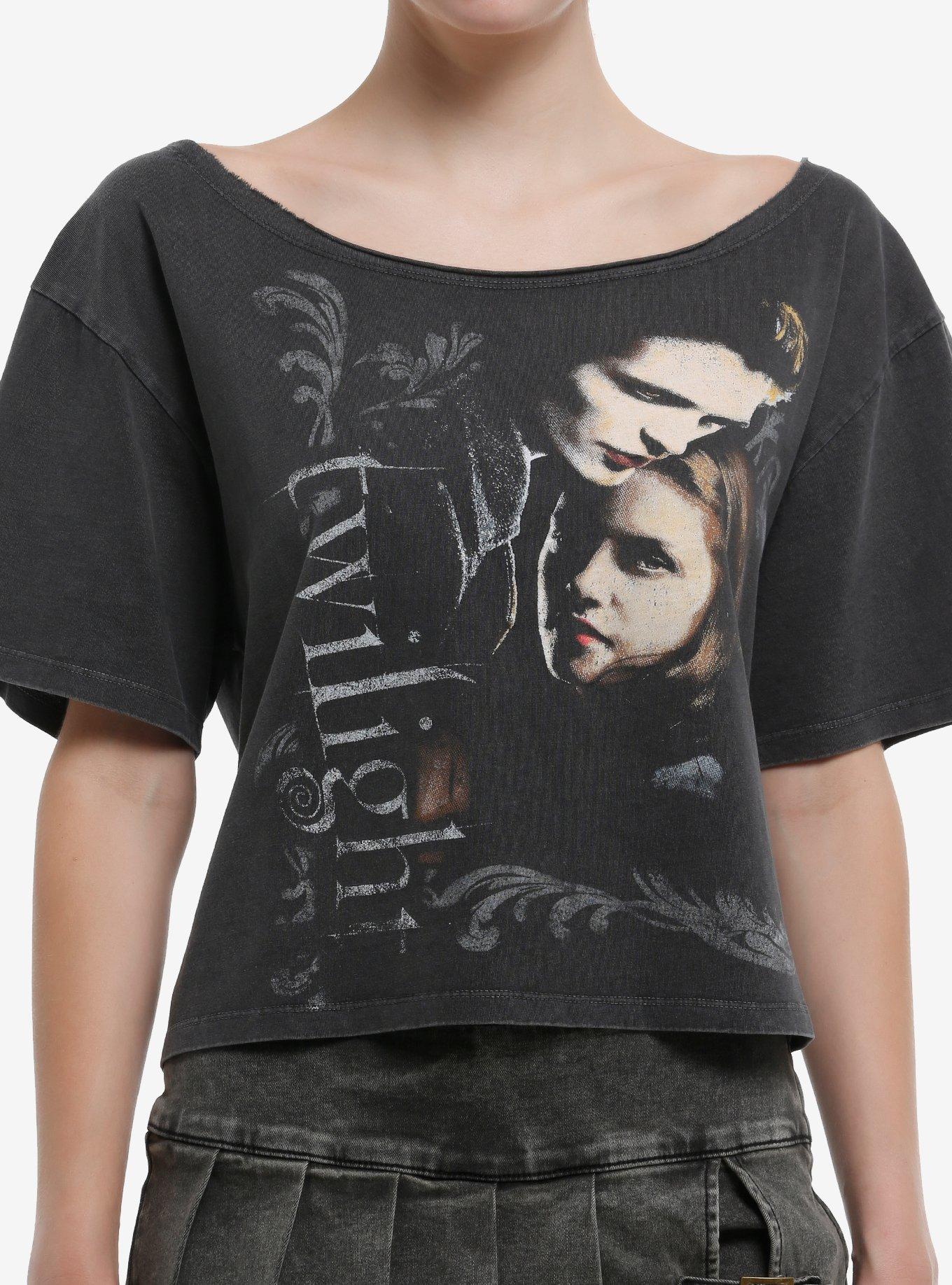 Twilight Jumbo Print Off-Shoulder Girls T-Shirt | Trending Graphic Tee For Fans