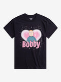 King Of The Hill Bobby Hill Hearts T-Shirt | Trending Graphic Tee For Fans