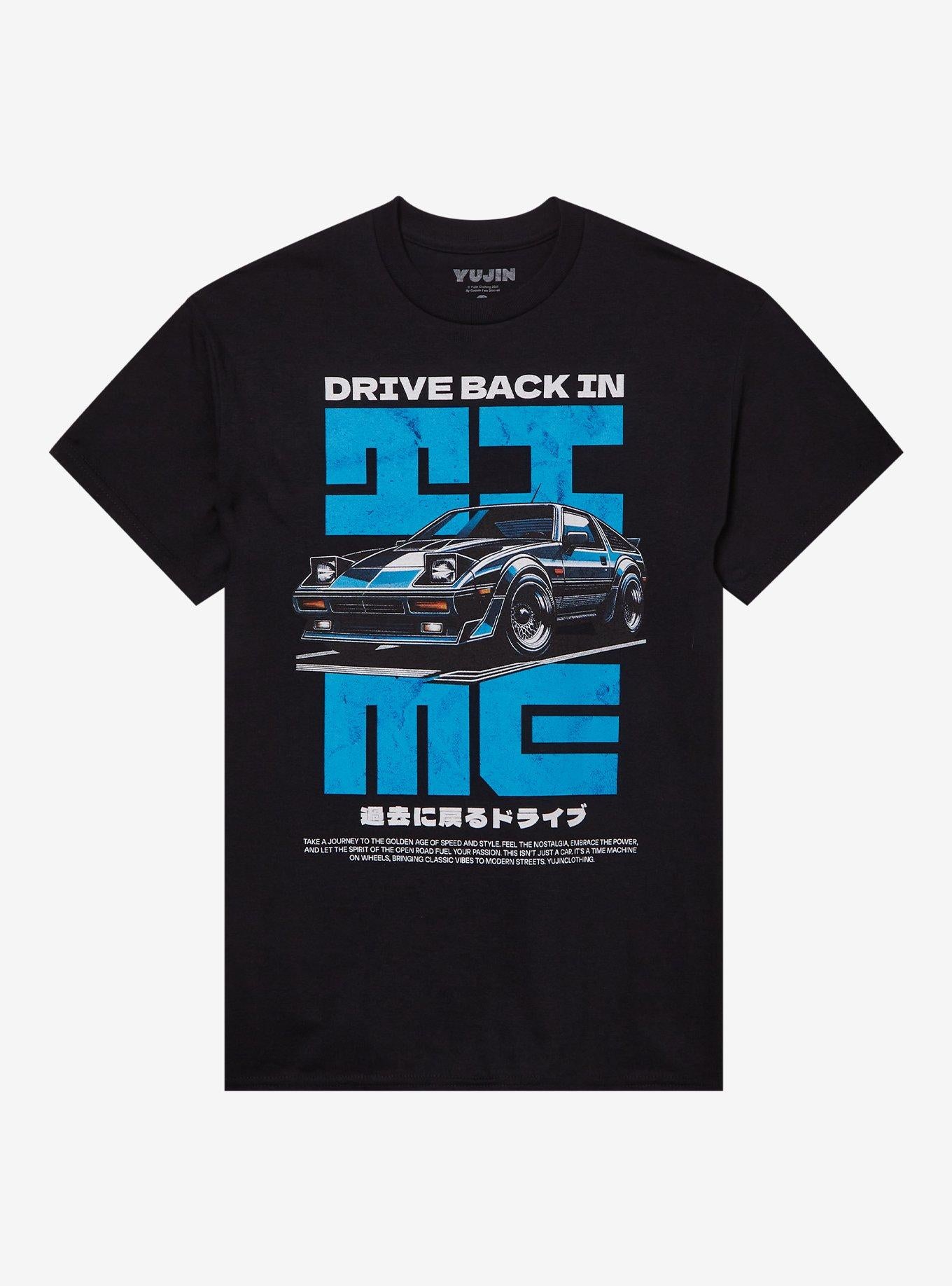 Drive Back In Time By Yujin Clothing T-Shirt | Trending Graphic Tee For Fans