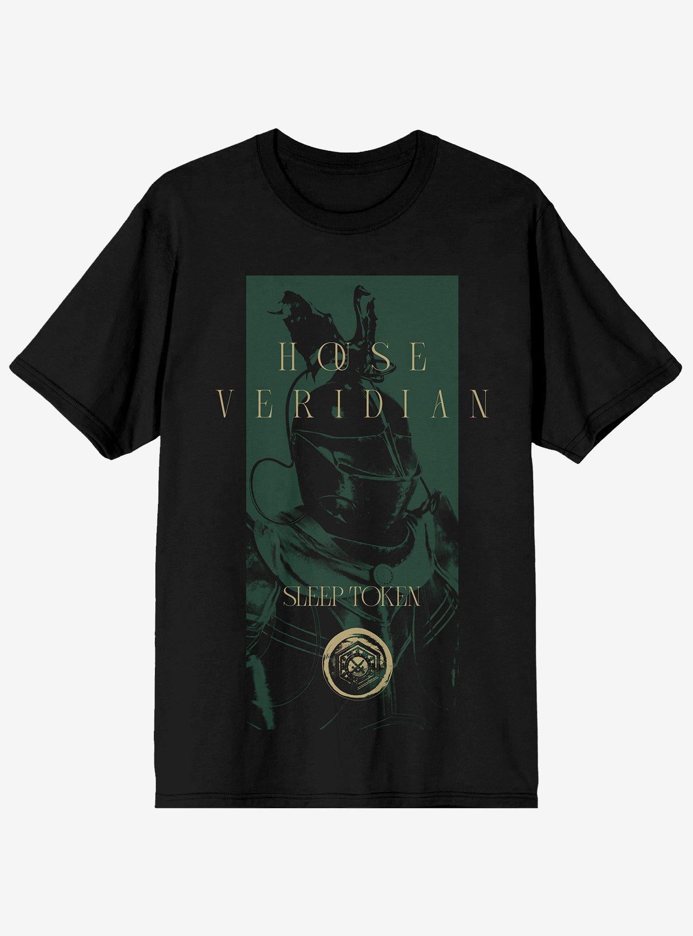 Sleep Token Even In Arcadia House Veridian The House Must Endure Hot Topic Exclusive T-Shirt | Trending Graphic Tee For Fans