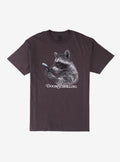 Doom Scrolling Raccoon By Call Your Mother T-Shirt | Trending Graphic Tee For Fans