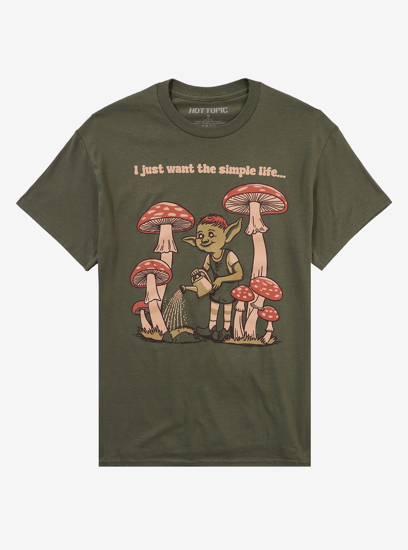 Mushroom Troll Simple Life T-Shirt | Trending Graphic Tee For Fans