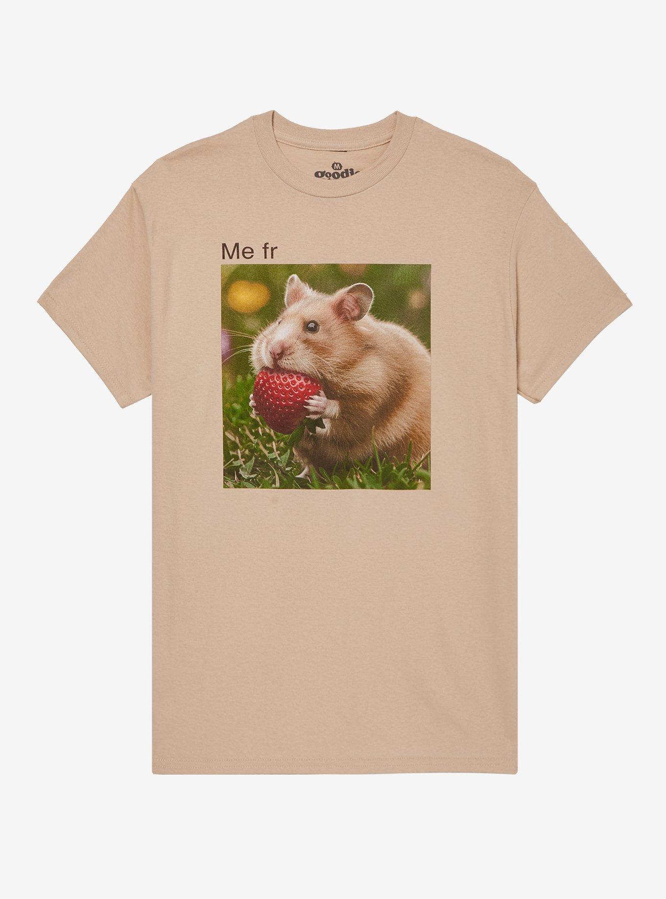 Hamster Strawberry By Goodie Two Sleeves T-Shirt | Trending Graphic Tee For Fans