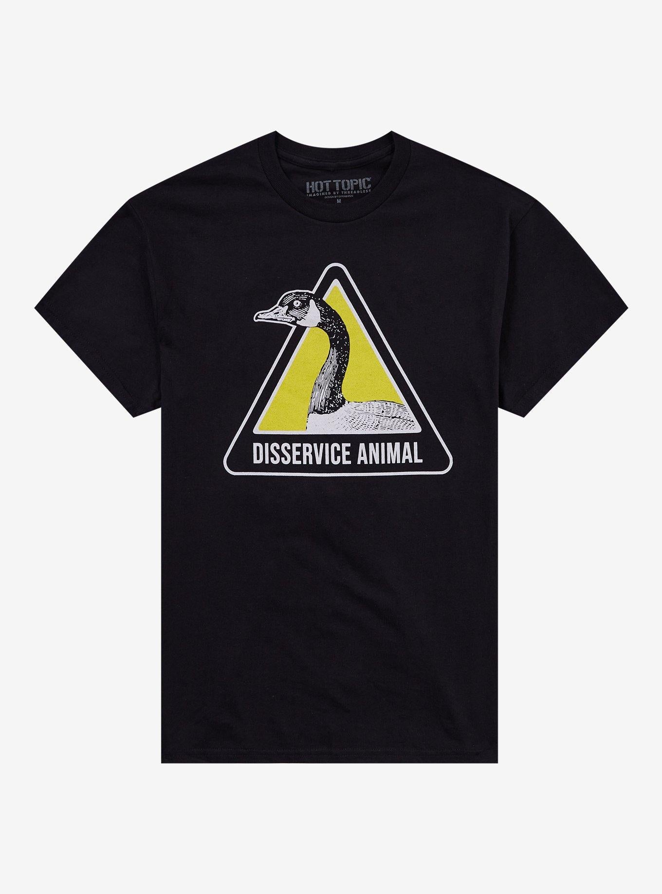 Disservice Animal Goose By Effin' Birds T-Shirt | Trending Graphic Tee For Fans