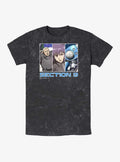 Ghost in The Shell Section 9 Team Mineral Wash T-Shirt | Trending Graphic Tee For Fans