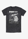 Ghost in the Shell Grid Ghost Mineral Wash T-Shirt | Trending Graphic Tee For Fans