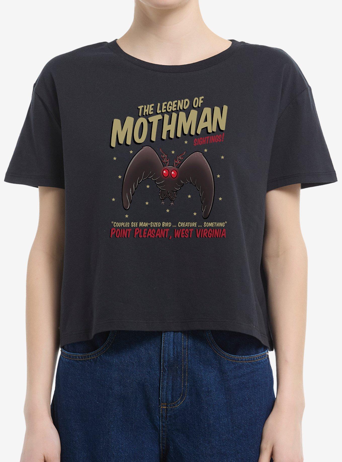 The Legend of Mothman Girls Boxy Crop T-Shirt | Trending Graphic Tee For Fans