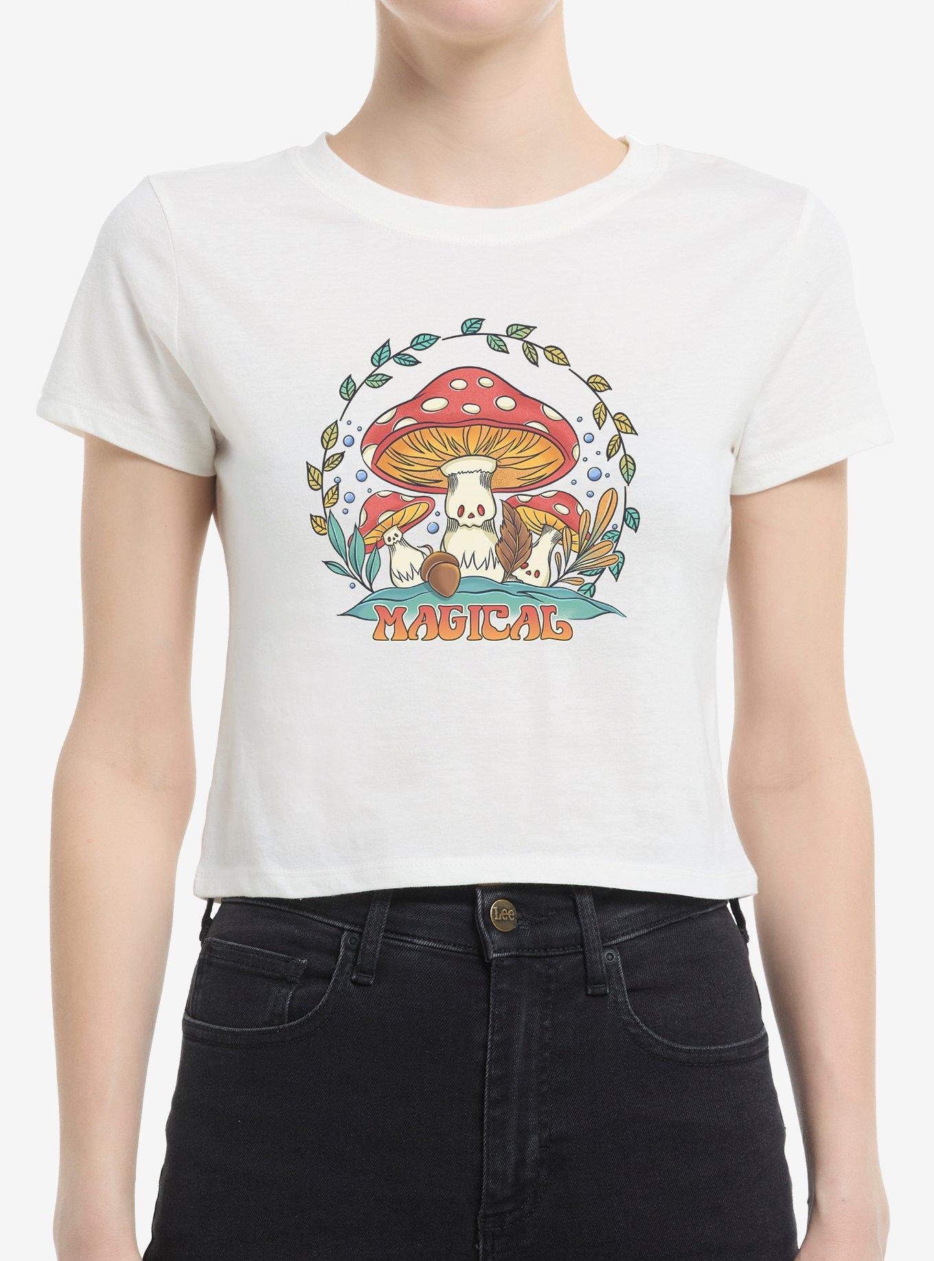 Magical Mushrooms Girls Baby T-Shirt | Trending Graphic Tee For Fans