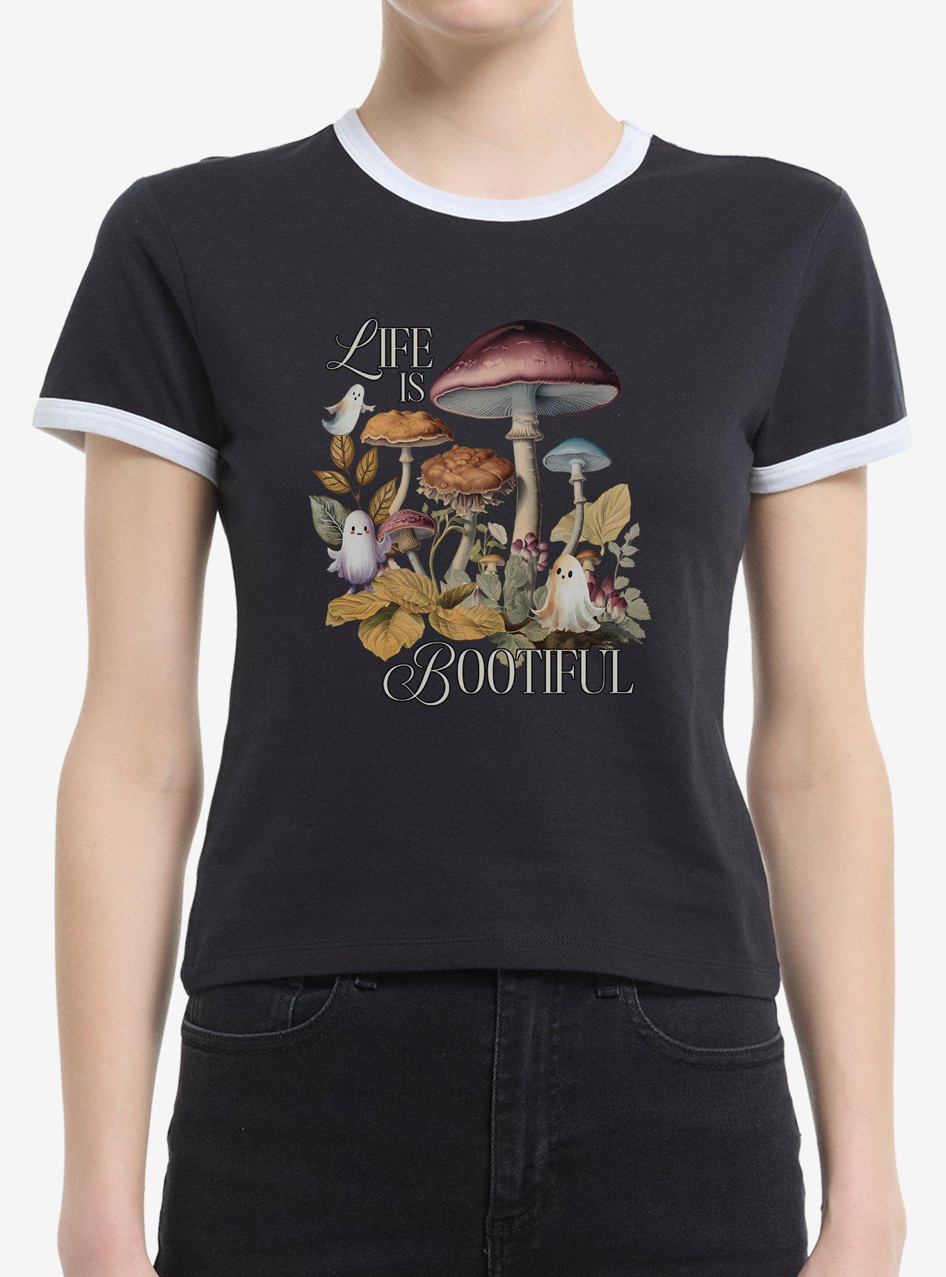 Life Is Bootiful Girls Ringer Crop T-Shirt | Trending Graphic Tee For Fans