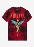 Nirvana In Utero Black & Red Tie-Dye T-Shirt | Trending Graphic Tee For Fans