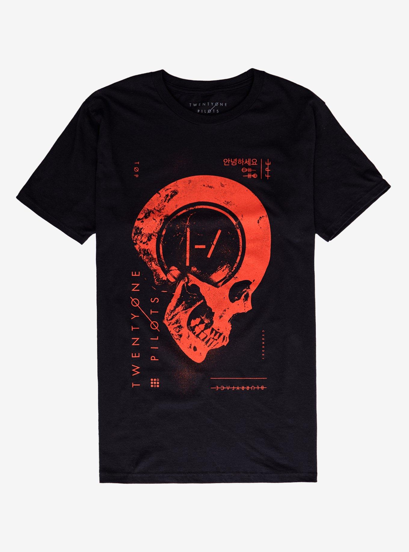 Twenty One Pilots Blurryface Skull T-Shirt | Trending Graphic Tee For Fans