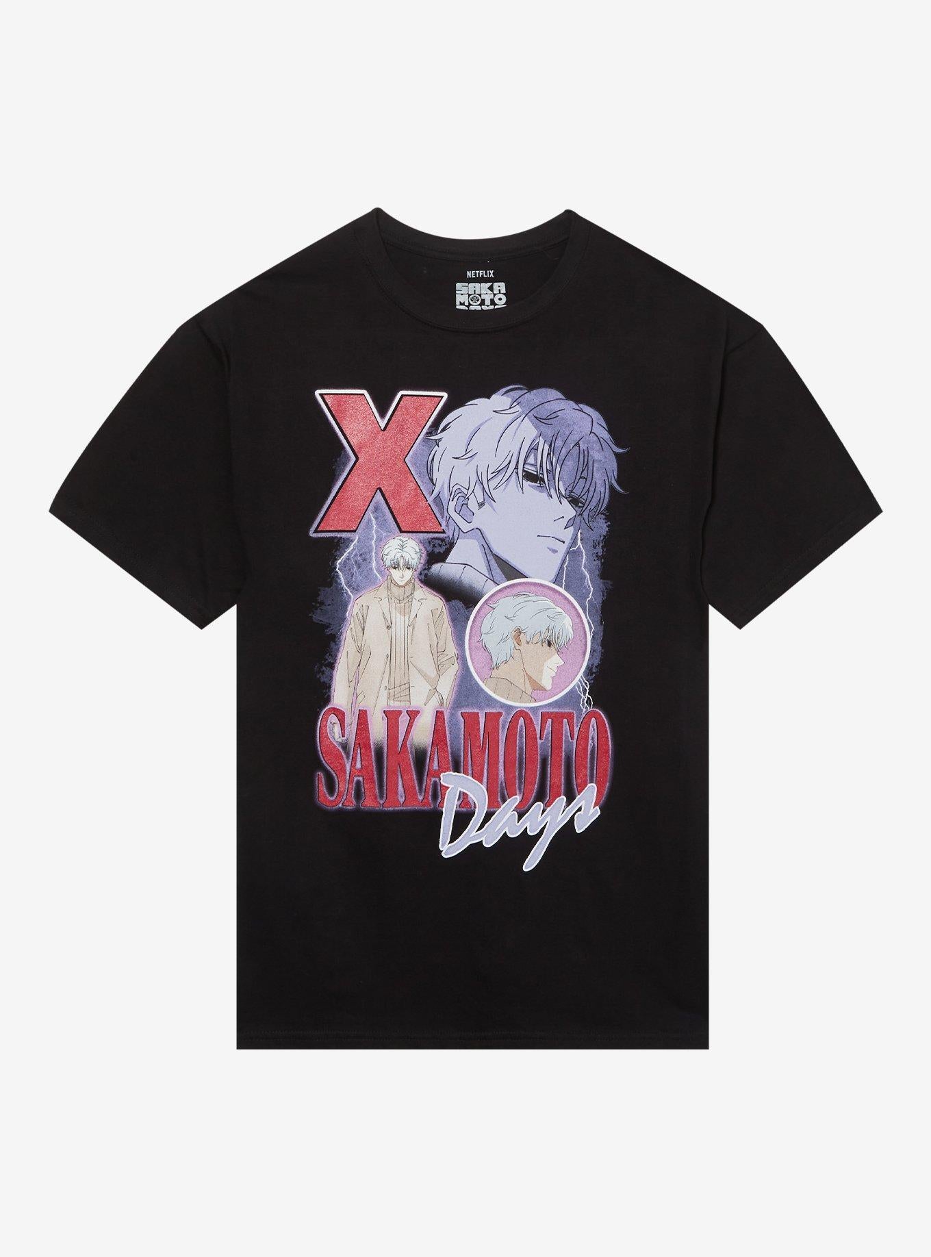 Sakamoto Days X Collage Metallic Shimmer Girls T-Shirt | Trending Graphic Tee For Fans