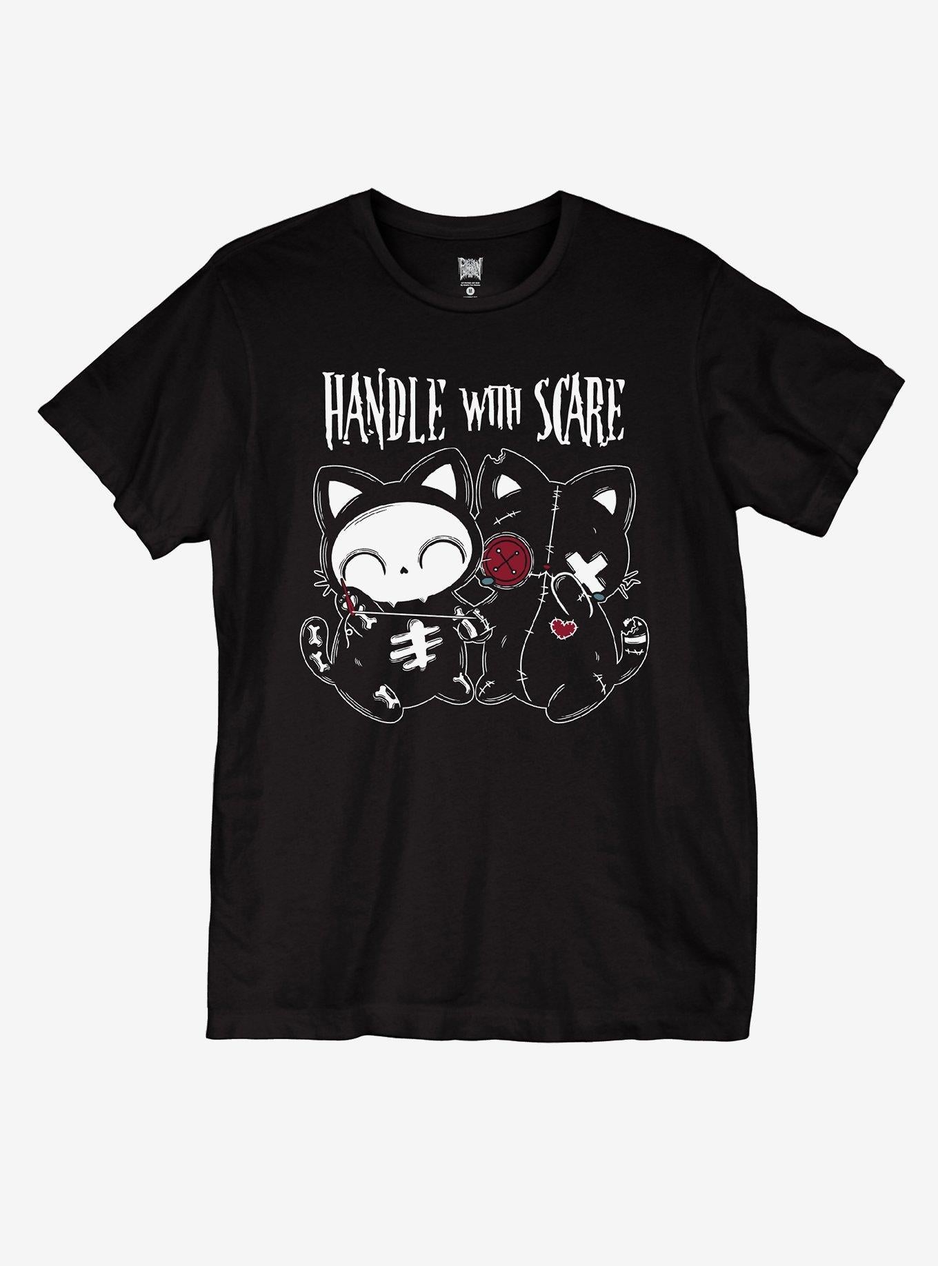 Handle With Scare Cat Dolls Girls By PVMPKIN Art T-Shirt | Trending Graphic Tee For Fans