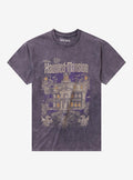Disney The Haunted Mansion Vintage Print Dark Wash Girls T-Shirt | Trending Graphic Tee For Fans