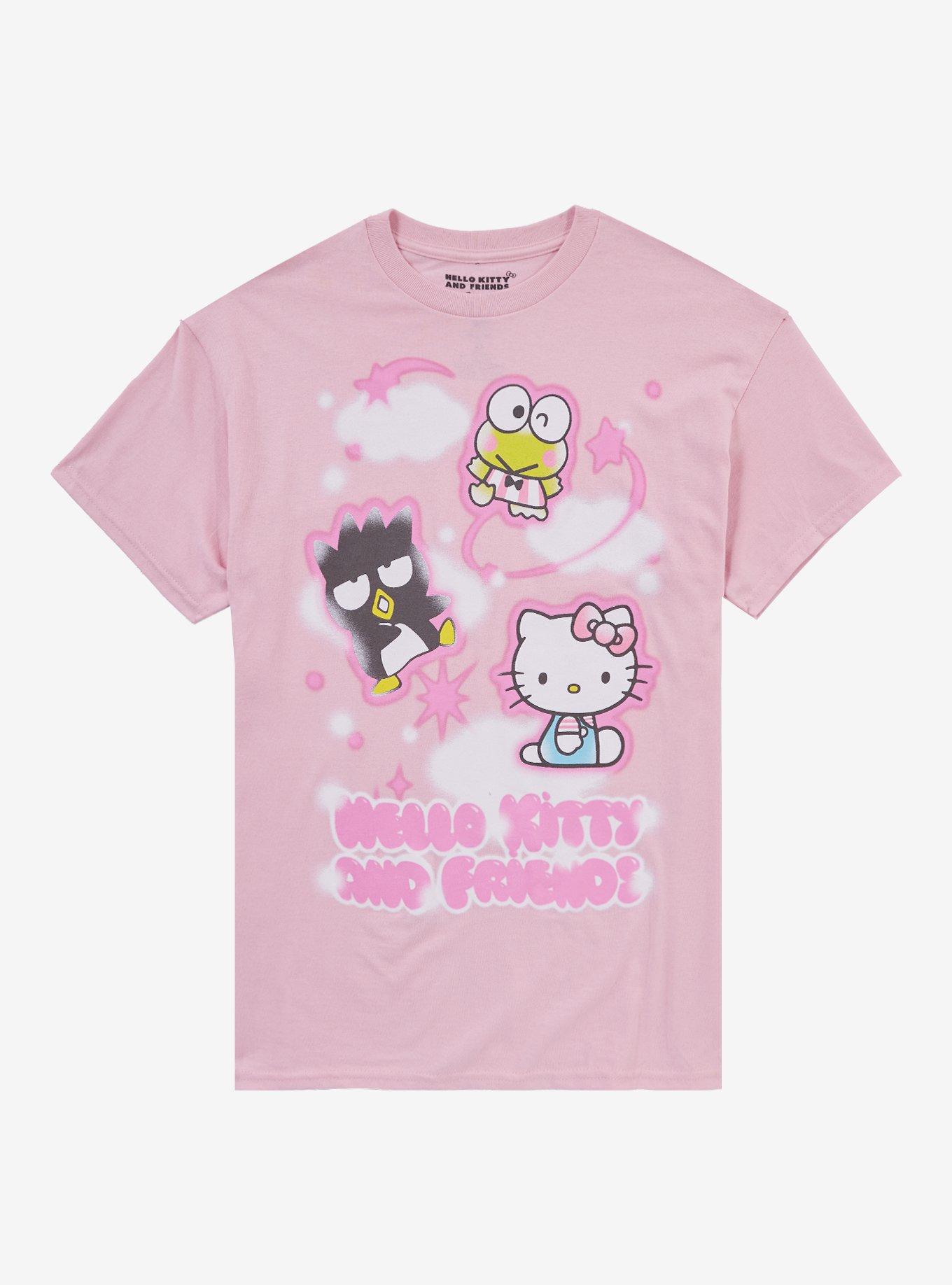 Hello Kitty And Friends Clouds Airbrush Girls T-Shirt | Trending Graphic Tee For Fans