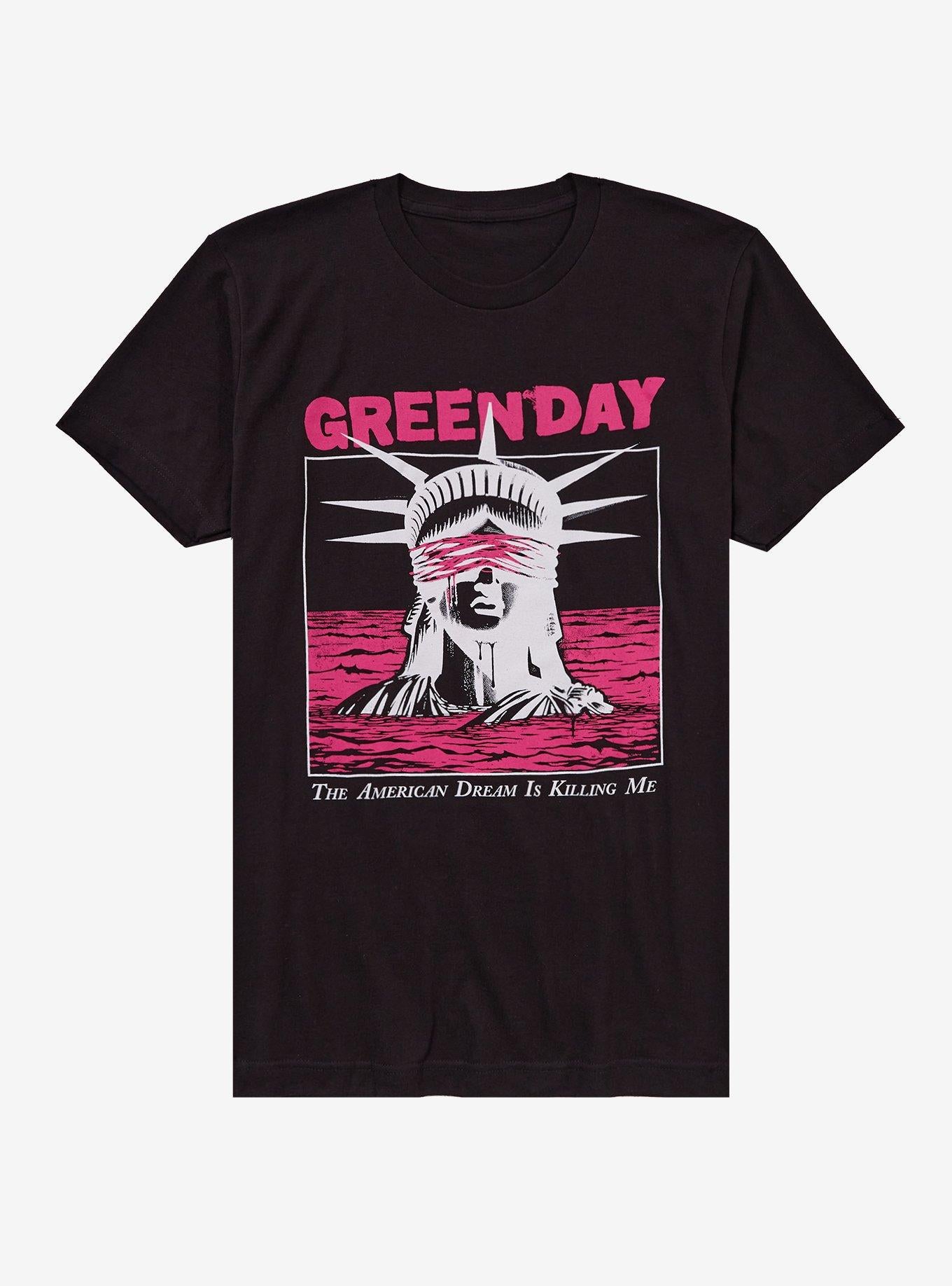 Green Day Blindfolded Lady Liberty T-Shirt | Trending Graphic Tee For Fans