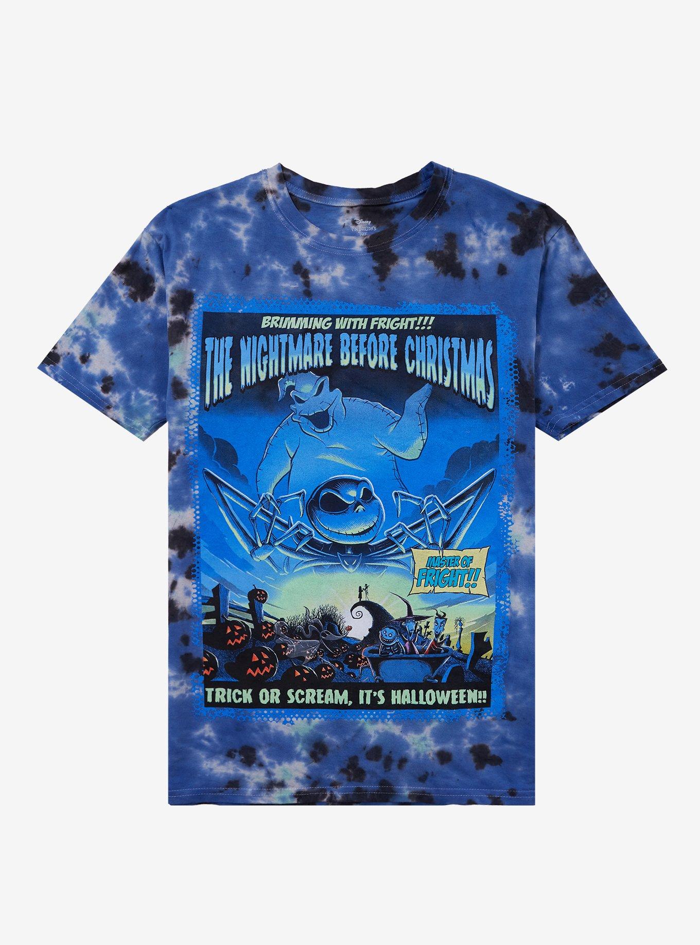 The Nightmare Before Christmas Oogie Boogie Tie-Dye Girls T-Shirt | Trending Graphic Tee For Fans