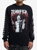 Terrifier X Vertebrae33 Art The Clown Portrait Long-Sleeve T-Shirt | Trending Graphic Tee For Fans